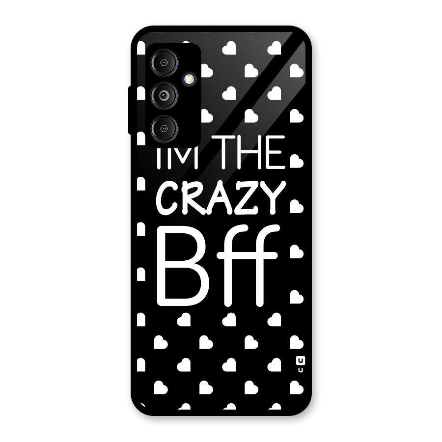 Crazy Bff Glass Back Case for Galaxy M14 5G