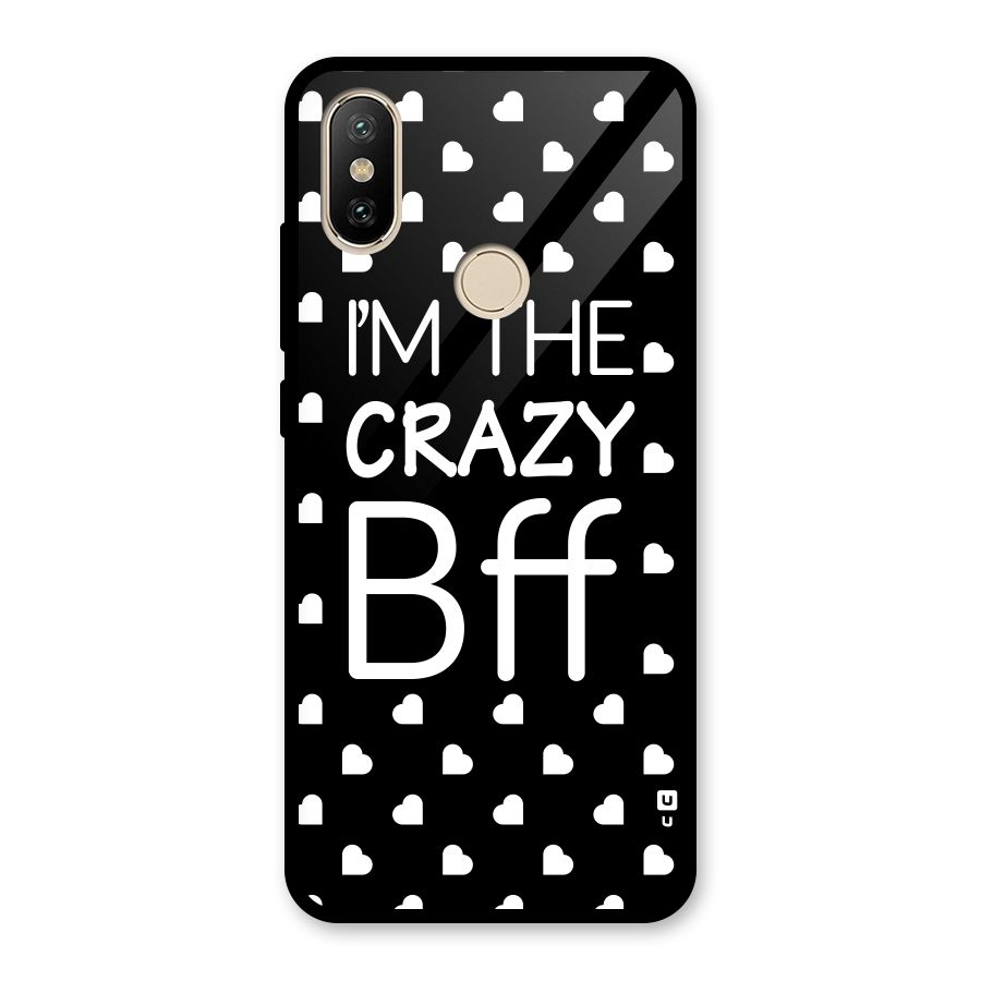 Crazy Bff Glass Back Case for Redmi A2