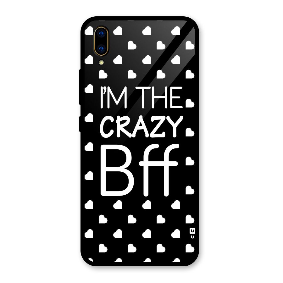 Crazy Bff Glass Back Case for Vivo V11 Pro