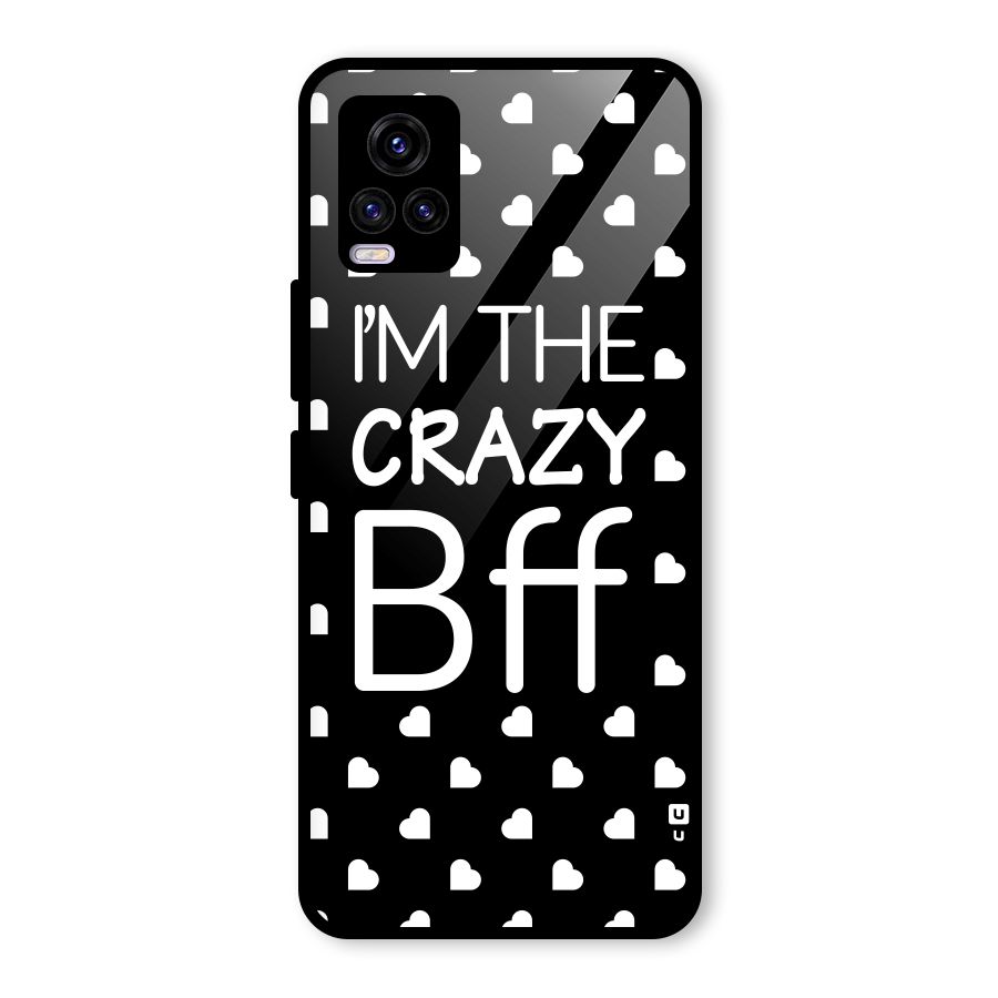 Crazy Bff Glass Back Case for Vivo V20 2021