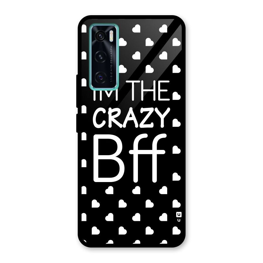 Crazy Bff Glass Back Case for Vivo V20 SE