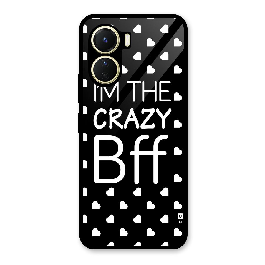 Crazy Bff Glass Back Case for Vivo Y16