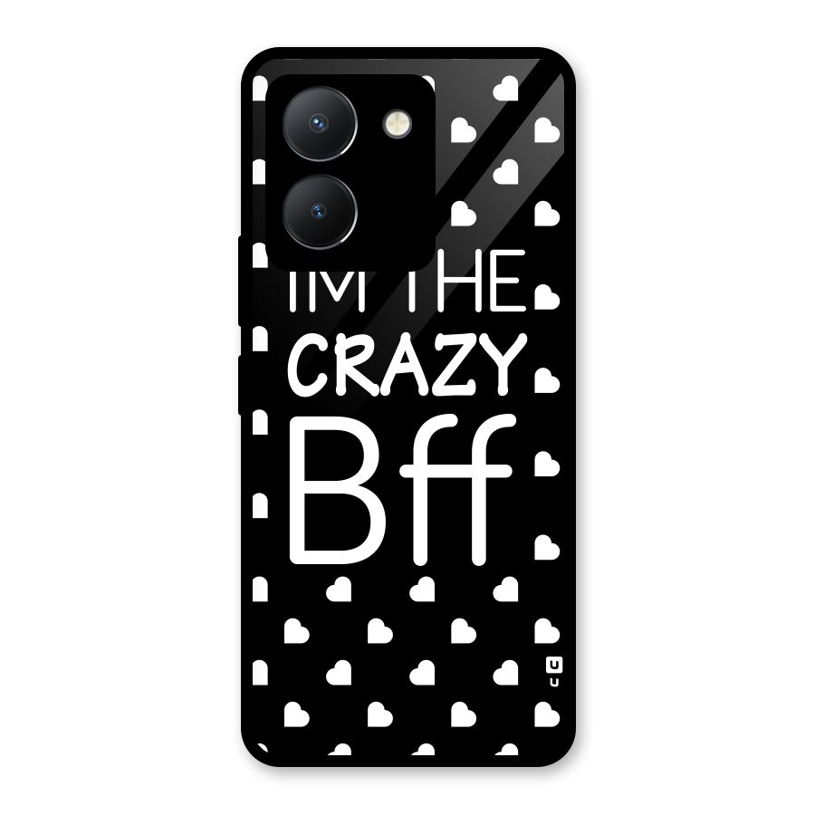 Crazy Bff Glass Back Case for Vivo Y36