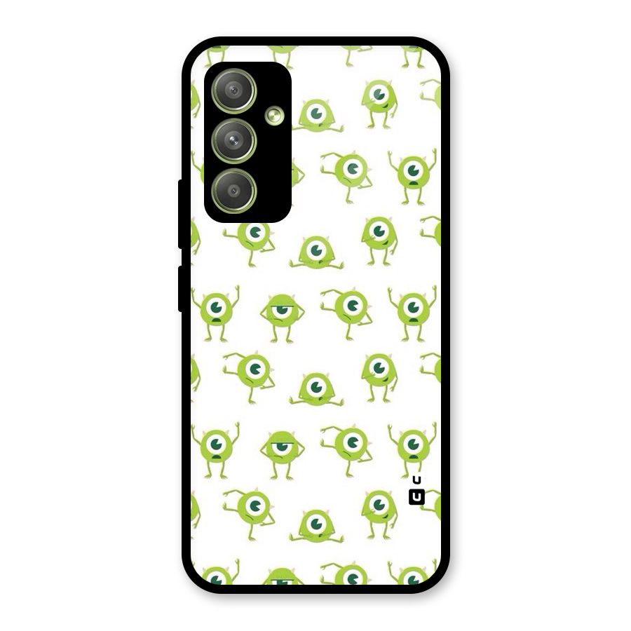 Crazy Green Maniac Glass Back Case for Galaxy A54