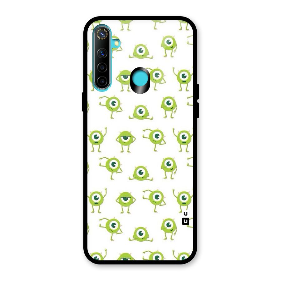 Crazy Green Maniac Glass Back Case for Realme 5i