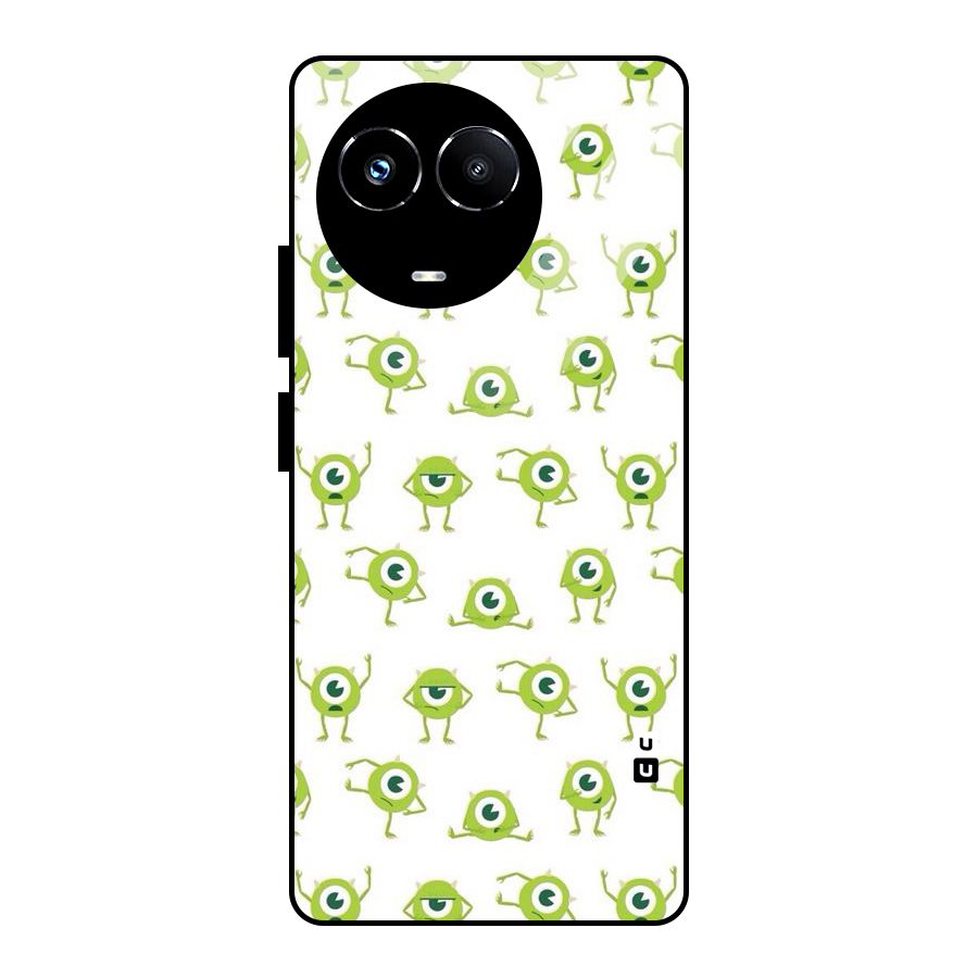 Crazy Green Maniac Glass Back Case for Realme Narzo 60X