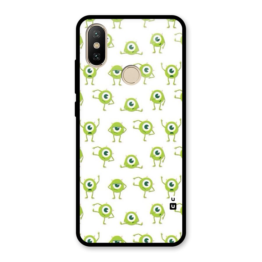 Crazy Green Maniac Glass Back Case for Redmi A2