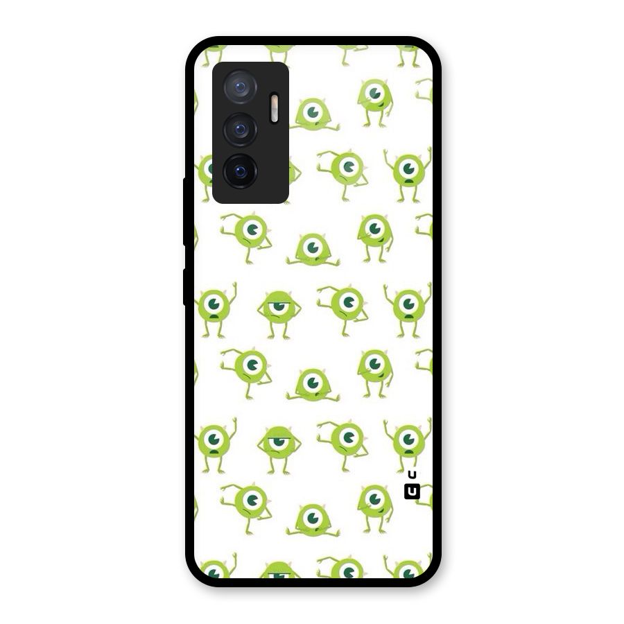 Crazy Green Maniac Glass Back Case for Vivo V23e
