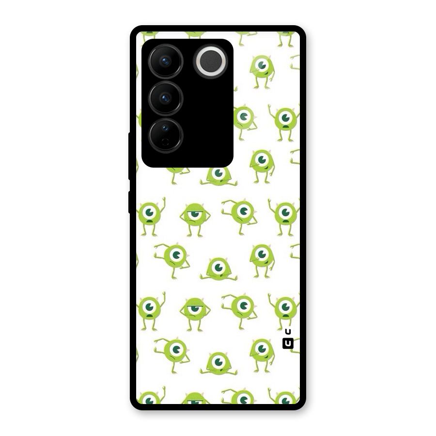 Crazy Green Maniac Glass Back Case for Vivo V27