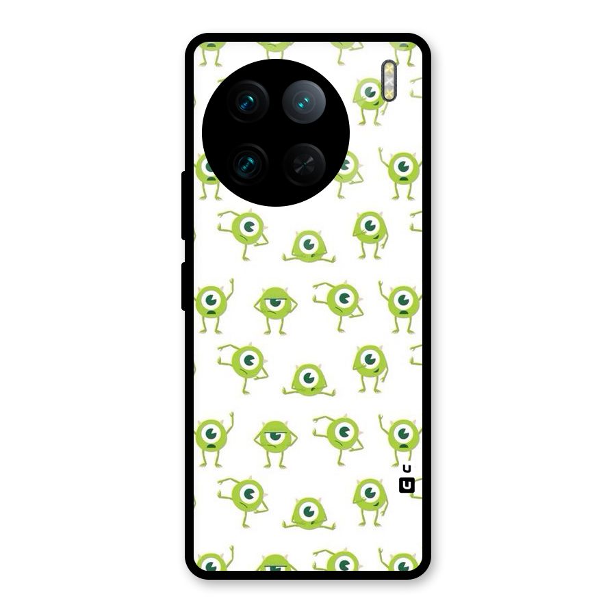 Crazy Green Maniac Glass Back Case for Vivo X90 Pro