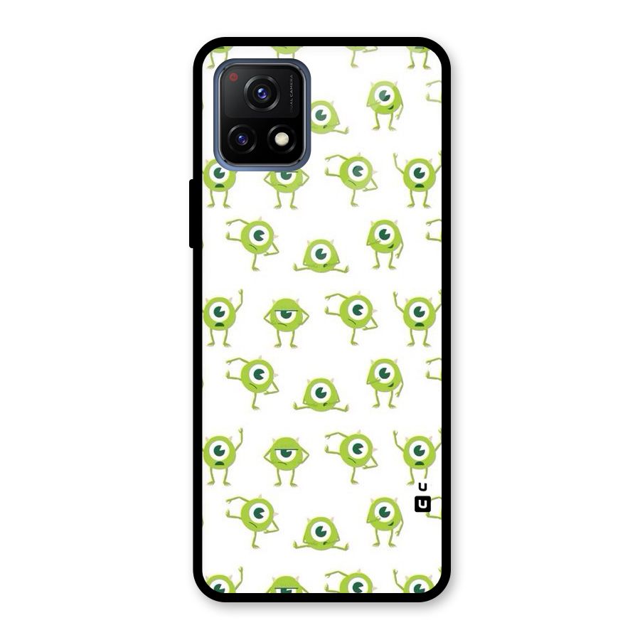 Crazy Green Maniac Glass Back Case for Vivo Y72 5G