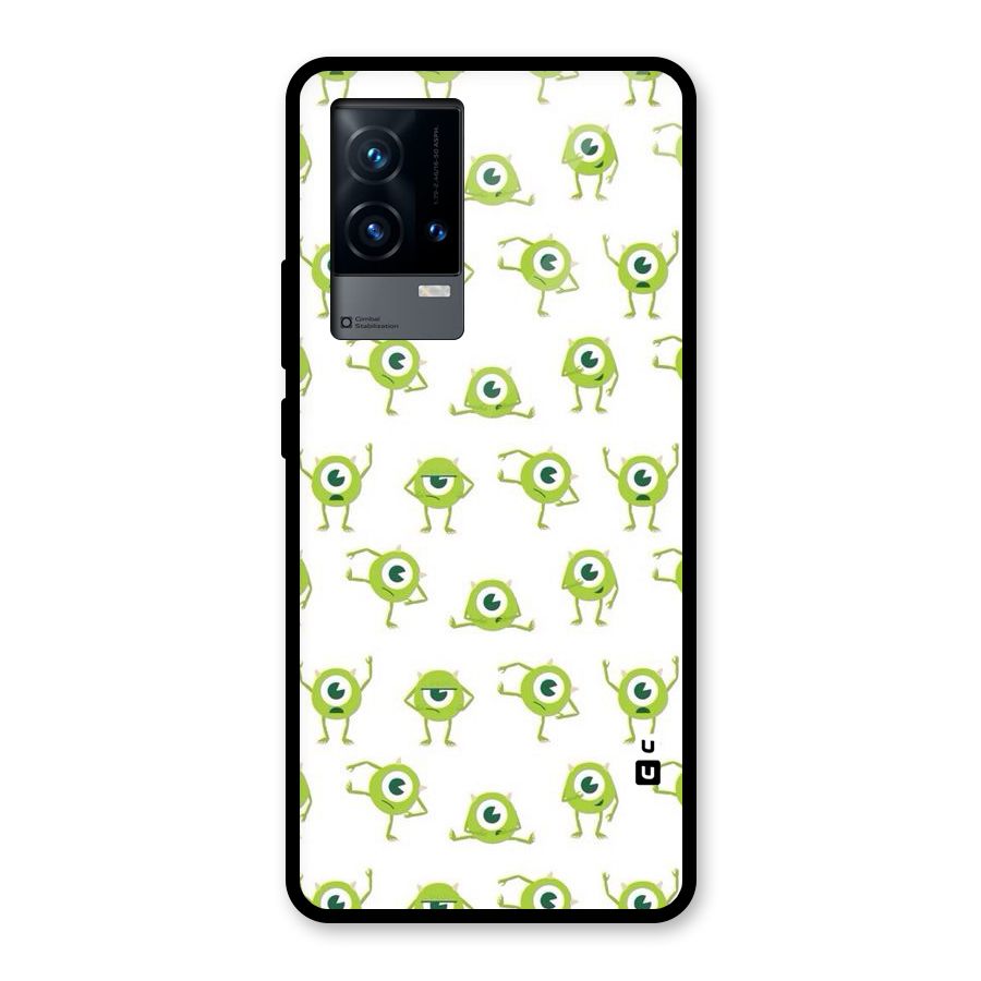 Crazy Green Maniac Glass Back Case for iQOO 9 5G