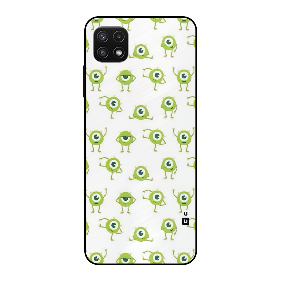 Crazy Green Maniac Metal Back Case for Galaxy A22 5G