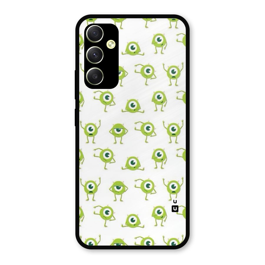 Crazy Green Maniac Metal Back Case for Galaxy A34