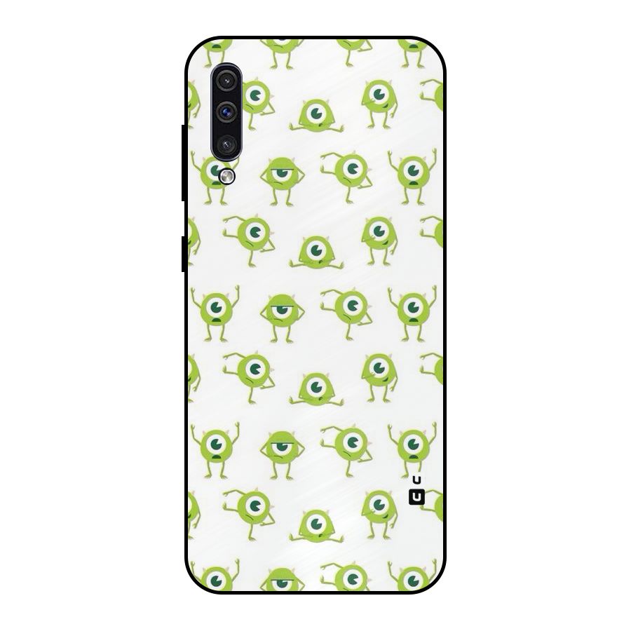 Crazy Green Maniac Metal Back Case for Galaxy A50s