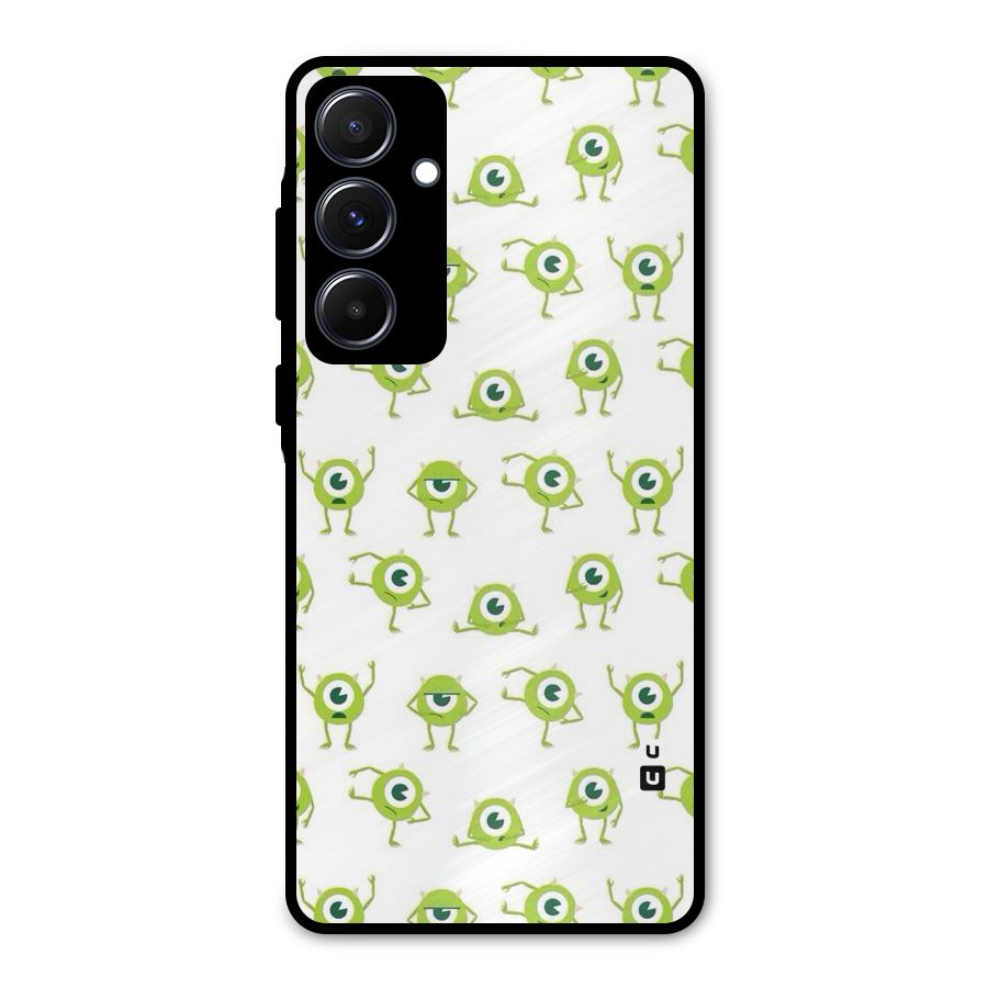 Crazy Green Maniac Metal Back Case for Galaxy A55