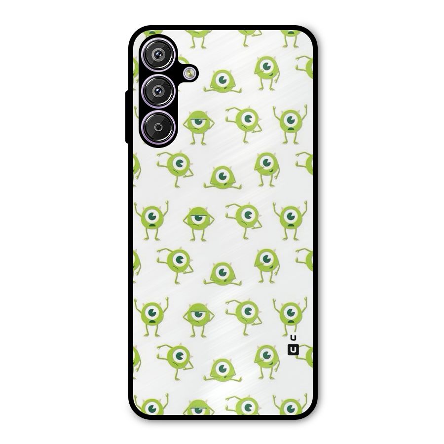 Crazy Green Maniac Metal Back Case for Galaxy F15
