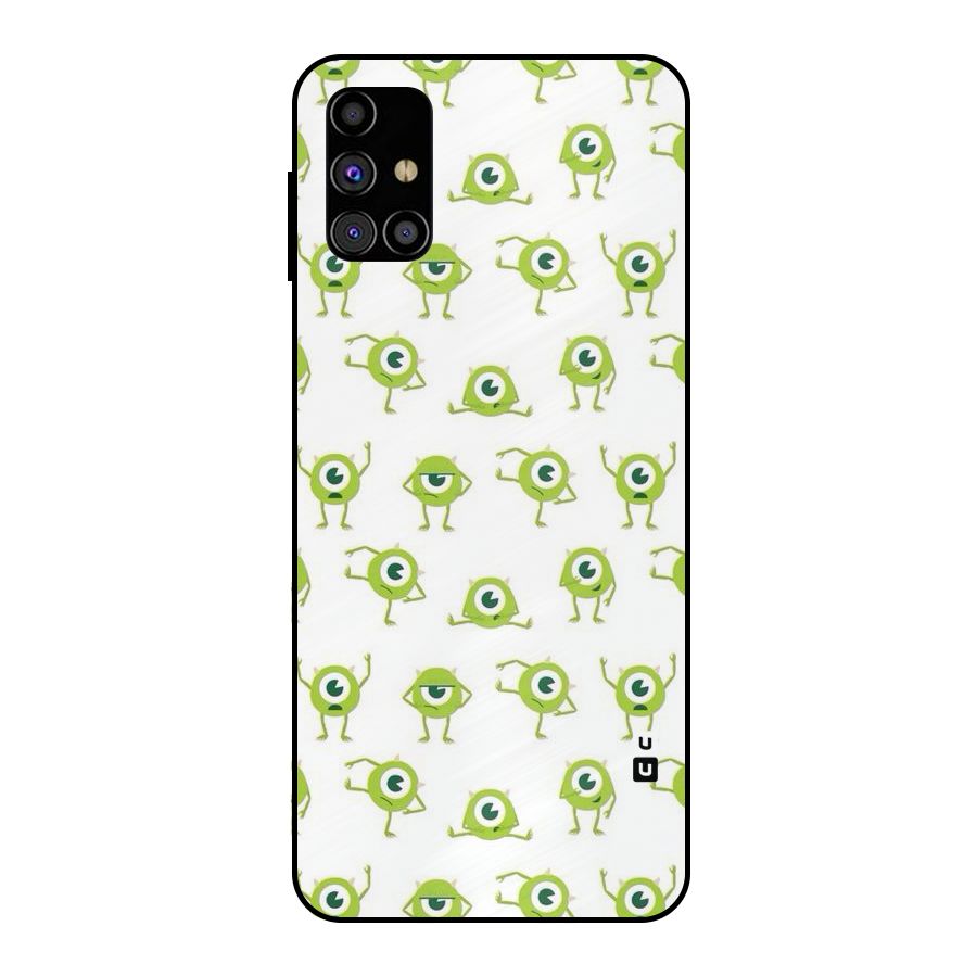 Crazy Green Maniac Metal Back Case for Galaxy M31s