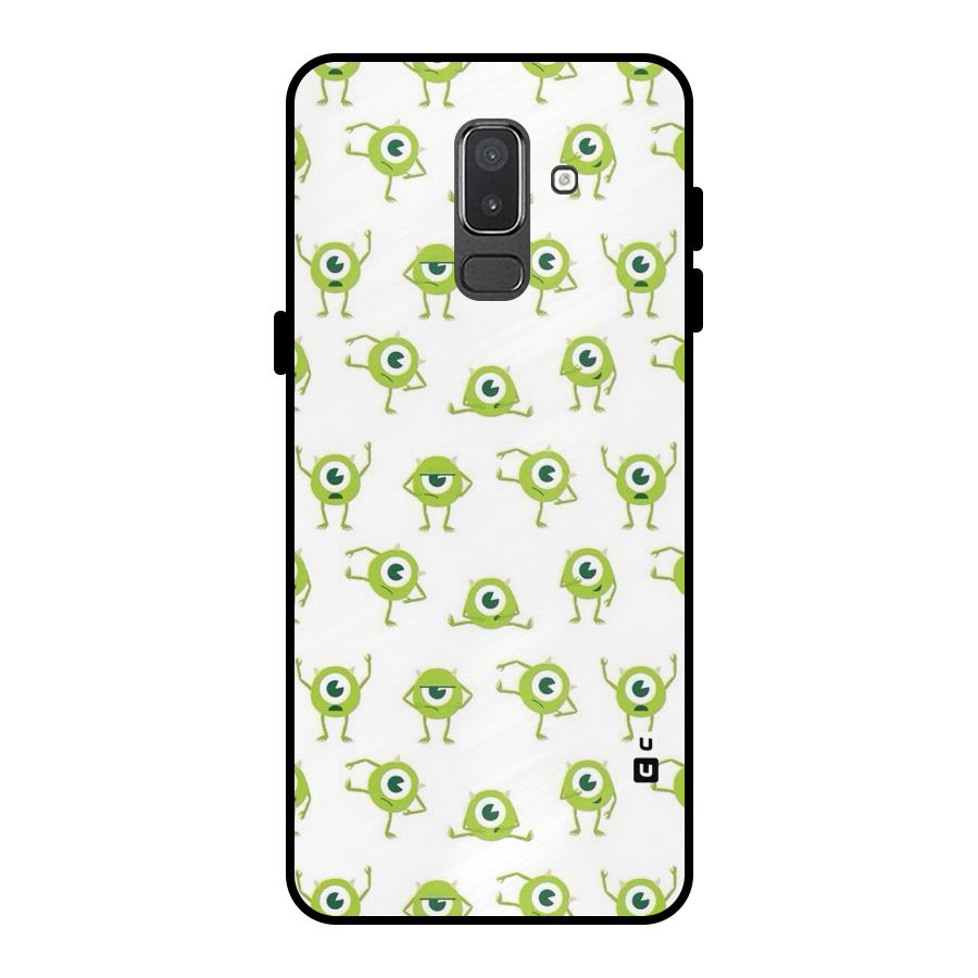 Crazy Green Maniac Metal Back Case for Galaxy On8 (2018)
