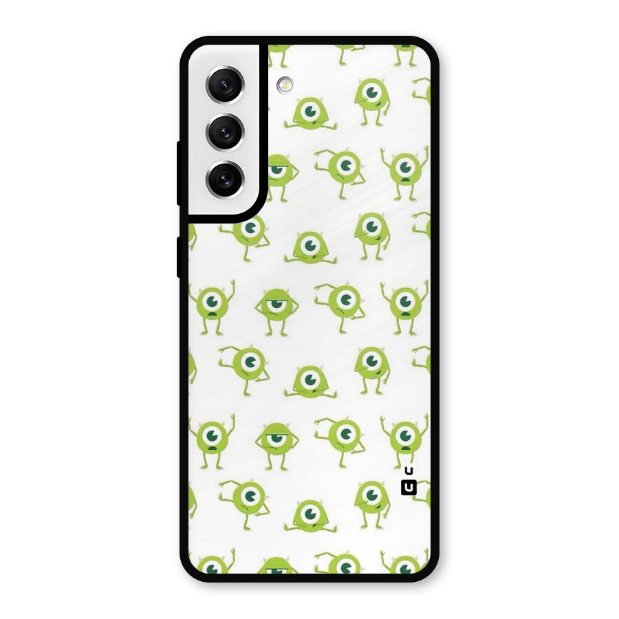 Crazy Green Maniac Metal Back Case for Galaxy S21 FE 5G