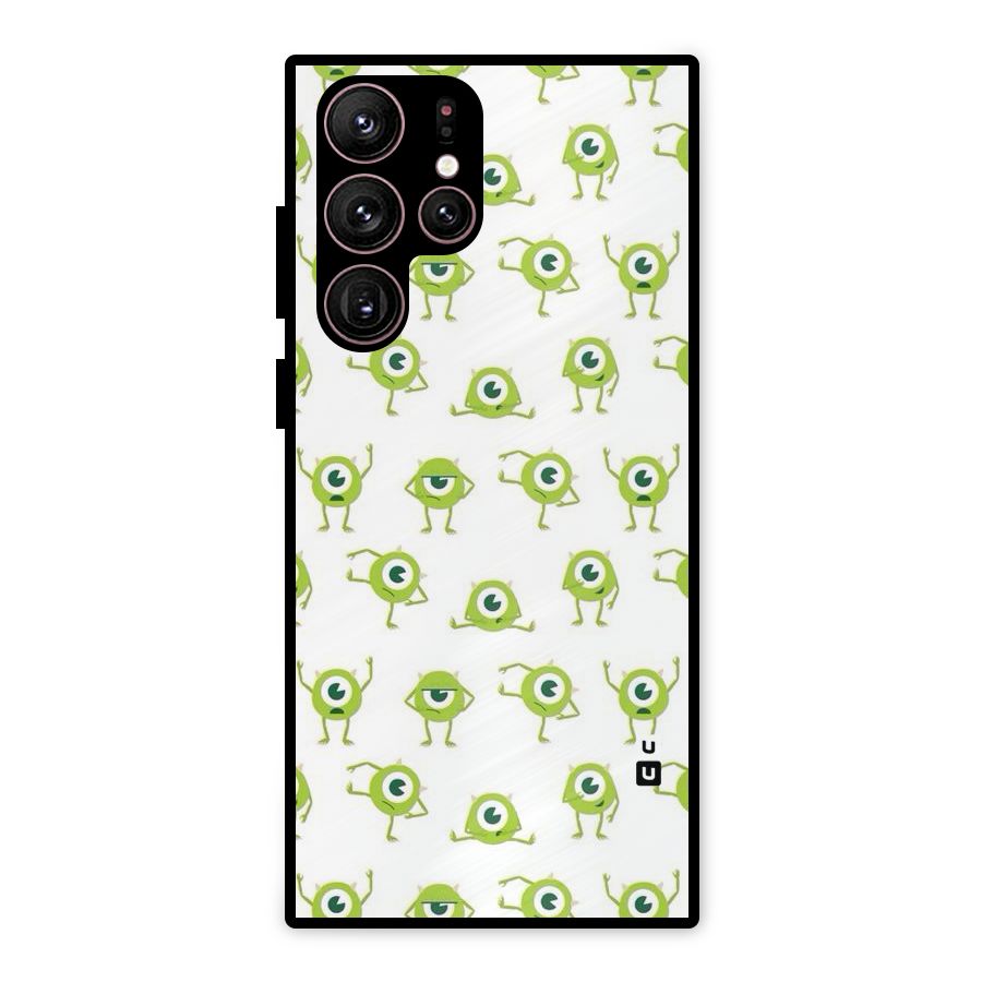 Crazy Green Maniac Metal Back Case for Galaxy S22 Ultra 5G
