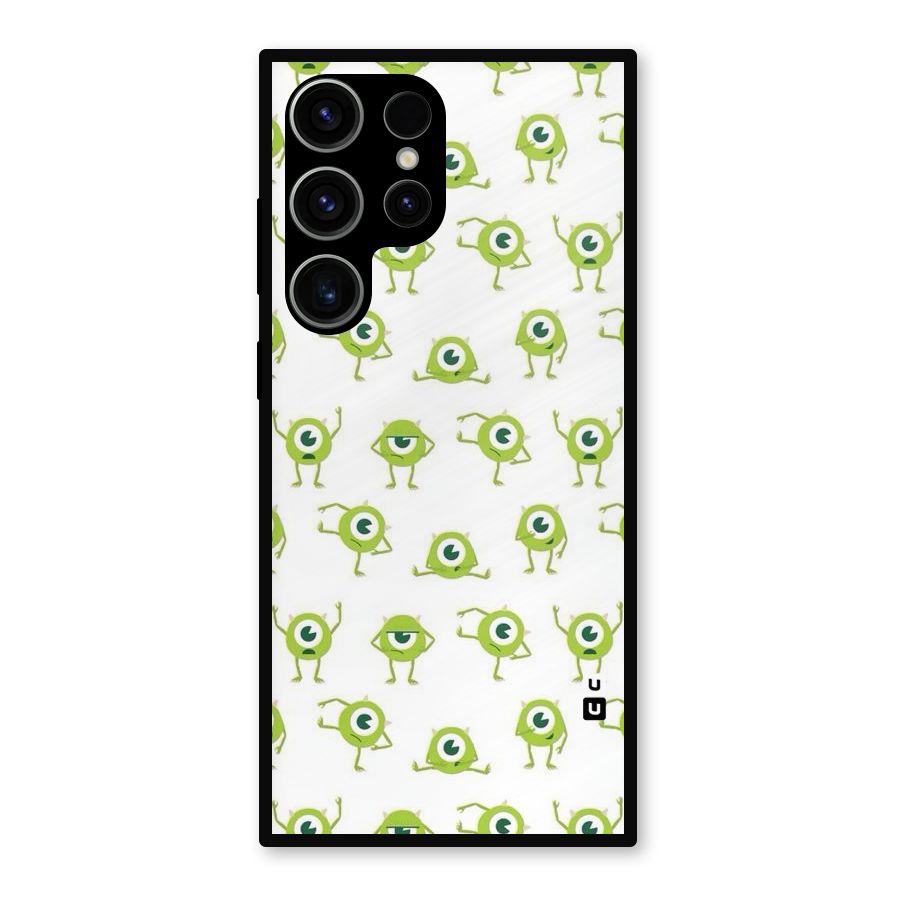 Crazy Green Maniac Metal Back Case for Galaxy S23 Ultra