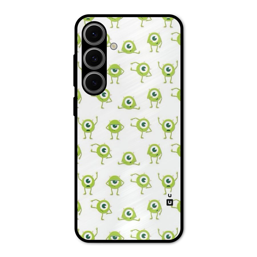 Crazy Green Maniac Metal Back Case for Galaxy S24 FE