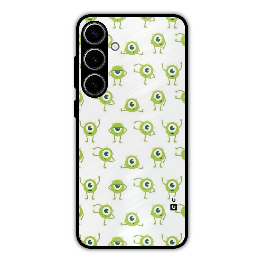 Crazy Green Maniac Metal Back Case for Galaxy S24 Plus