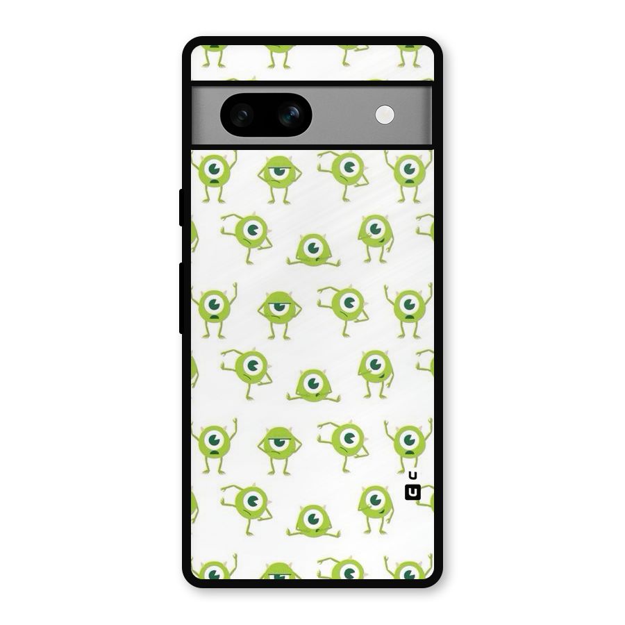 Crazy Green Maniac Metal Back Case for Google Pixel 7a
