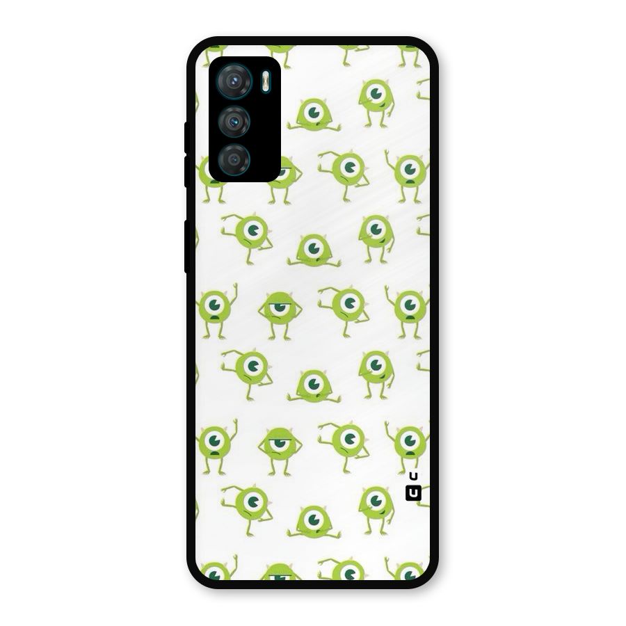Crazy Green Maniac Metal Back Case for Moto G42