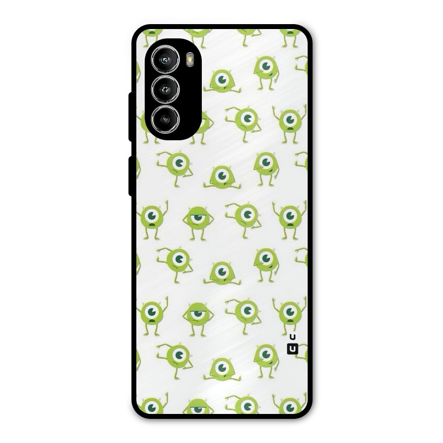 Crazy Green Maniac Metal Back Case for Moto G52