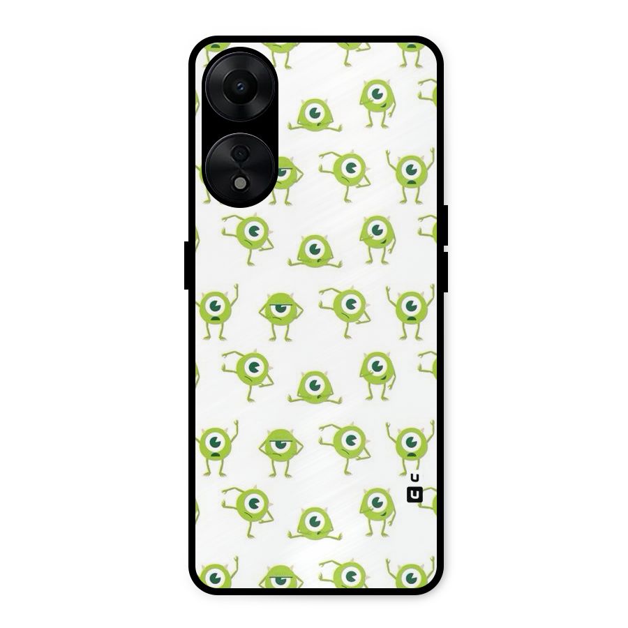 Crazy Green Maniac Metal Back Case for Oppo A78 5G