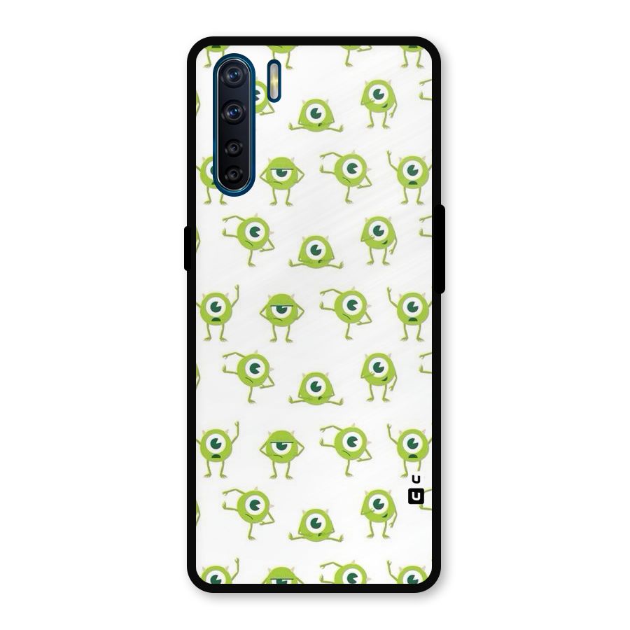 Crazy Green Maniac Metal Back Case for Oppo F15