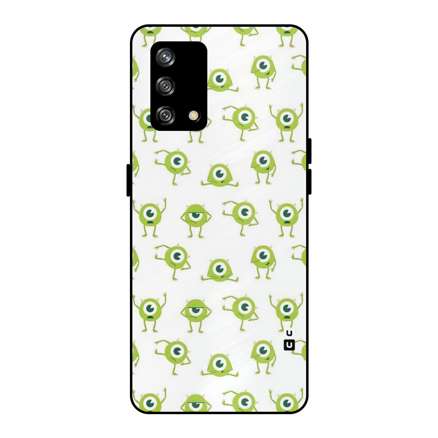 Crazy Green Maniac Metal Back Case for Oppo F19