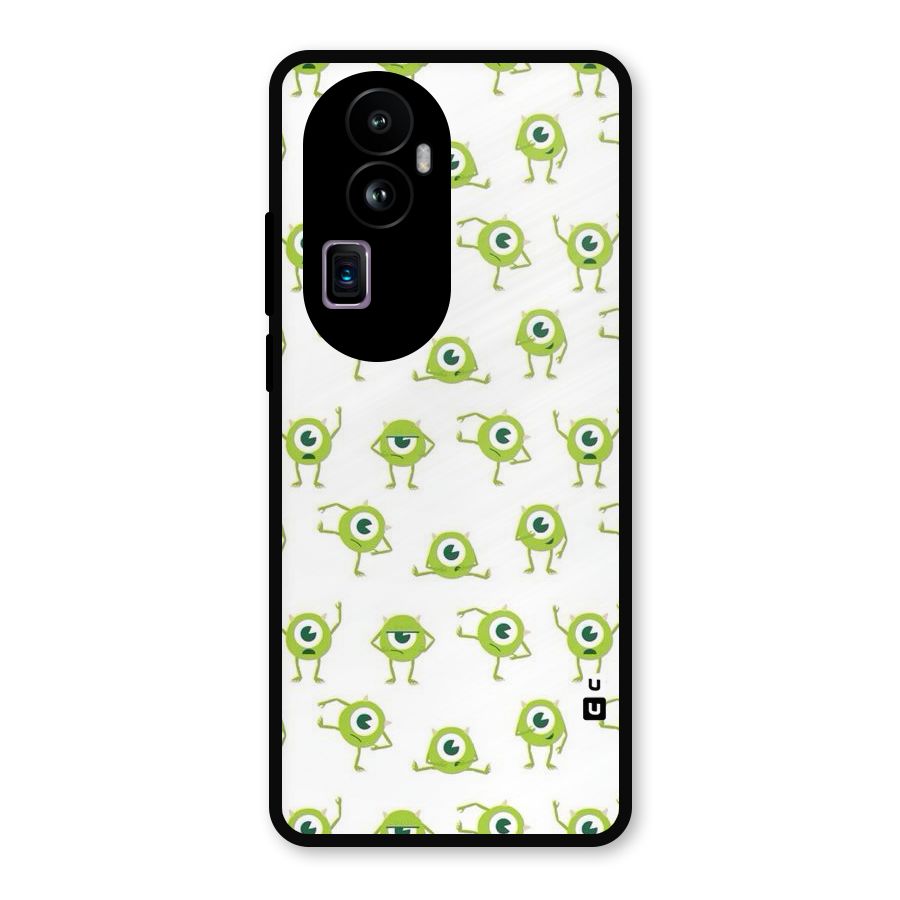 Crazy Green Maniac Metal Back Case for Oppo Reno10 Pro Plus