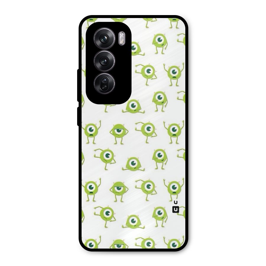 Crazy Green Maniac Metal Back Case for Oppo Reno12 Pro