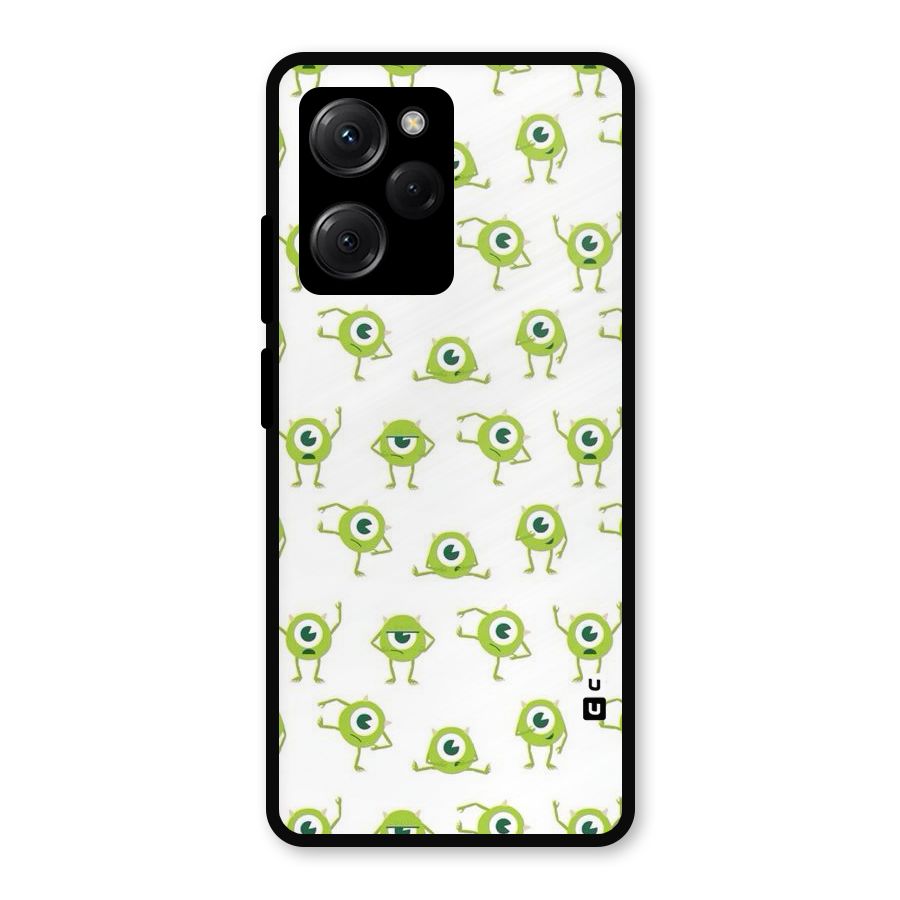 Crazy Green Maniac Metal Back Case for Poco X5 Pro