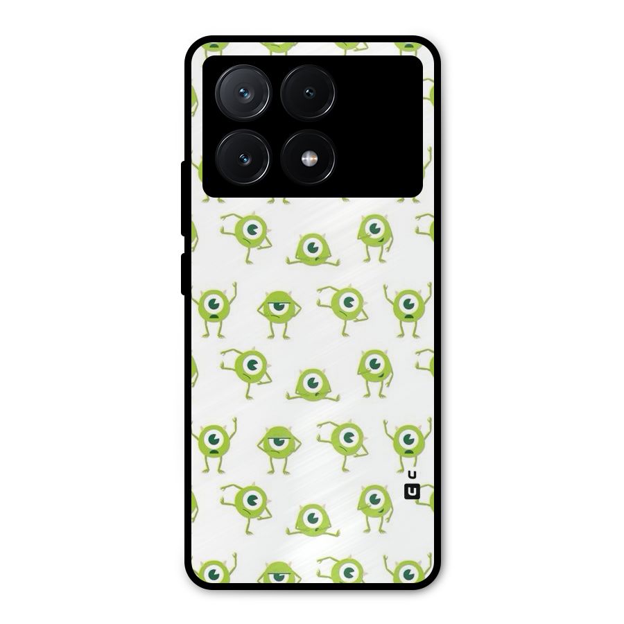 Crazy Green Maniac Metal Back Case for Poco X6 Pro