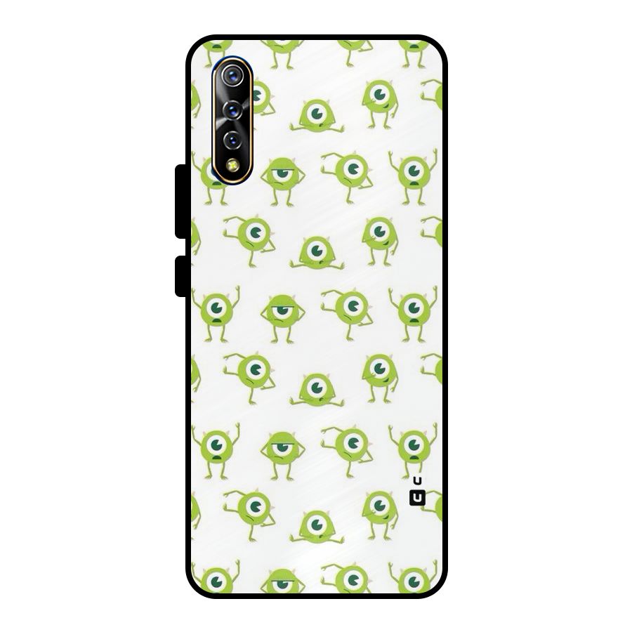 Crazy Green Maniac Metal Back Case for Vivo S1