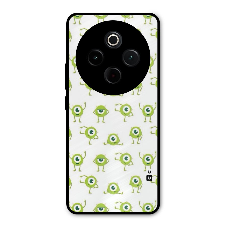 Crazy Green Maniac Metal Back Case for Vivo T4