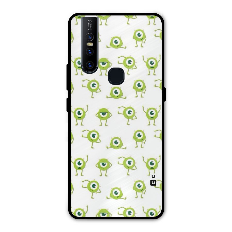 Crazy Green Maniac Metal Back Case for Vivo V15