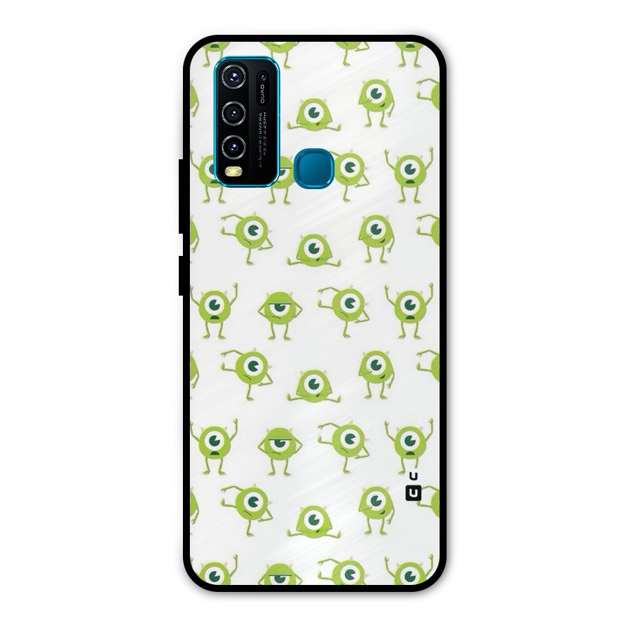 Crazy Green Maniac Metal Back Case for Vivo Y30