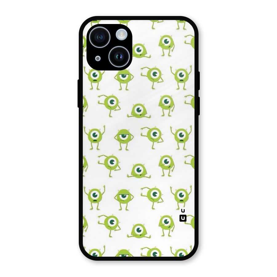 Crazy Green Maniac Metal Back Case for iPhone 14