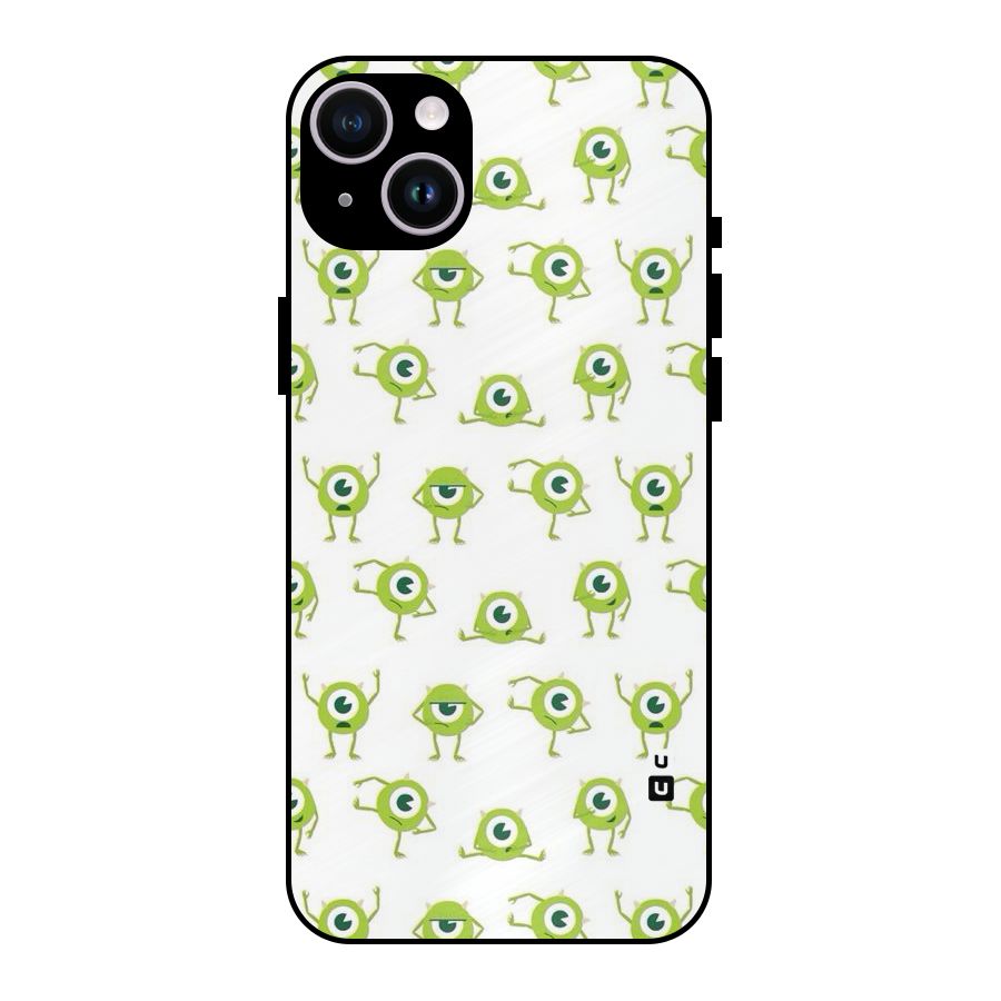 Crazy Green Maniac Metal Back Case for iPhone 14 Plus