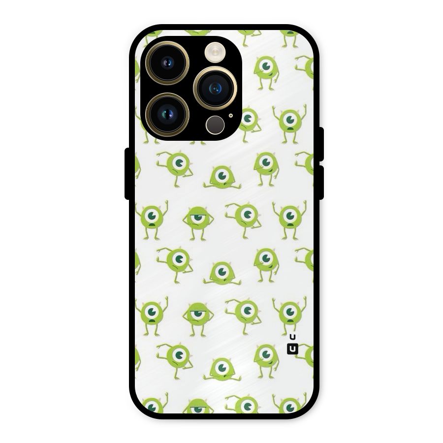 Crazy Green Maniac Metal Back Case for iPhone 14 Pro