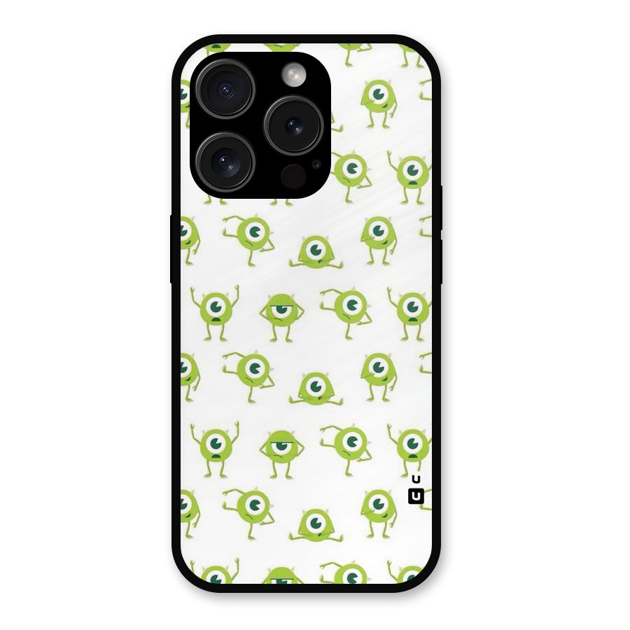 Crazy Green Maniac Metal Back Case for iPhone 15 Pro