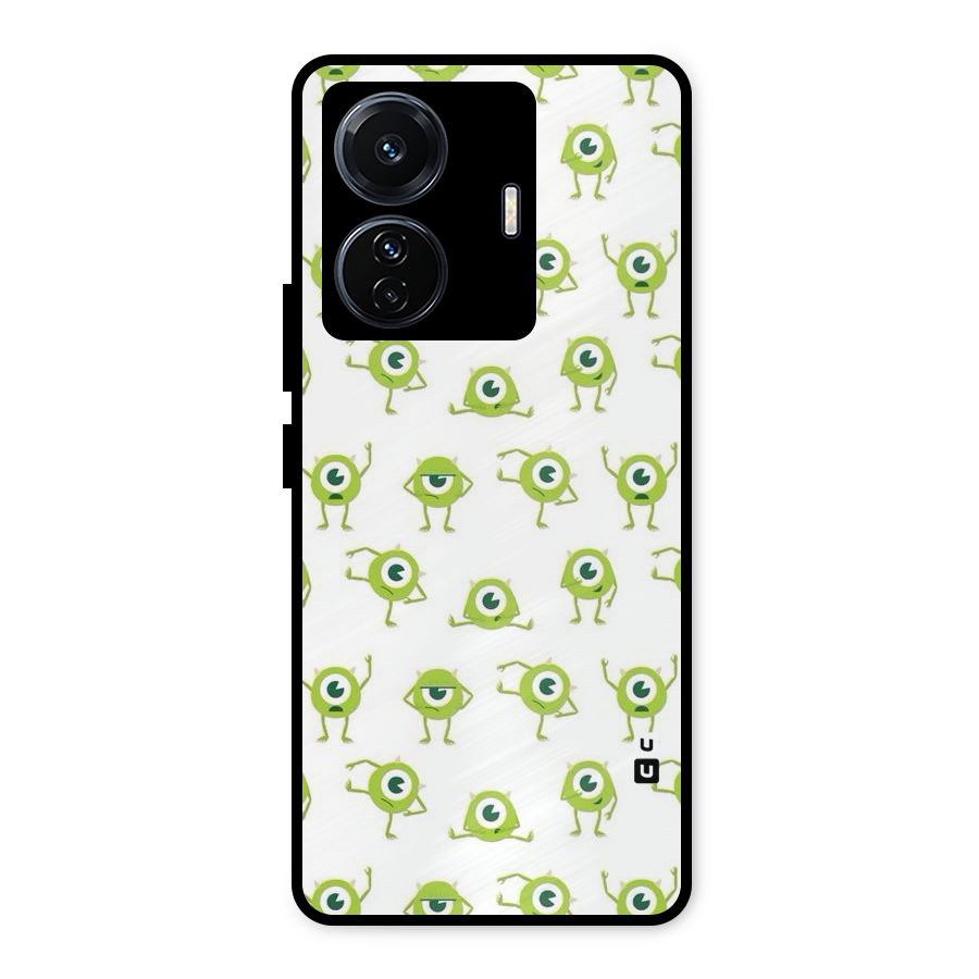Crazy Green Maniac Metal Back Case for iQOO Z6