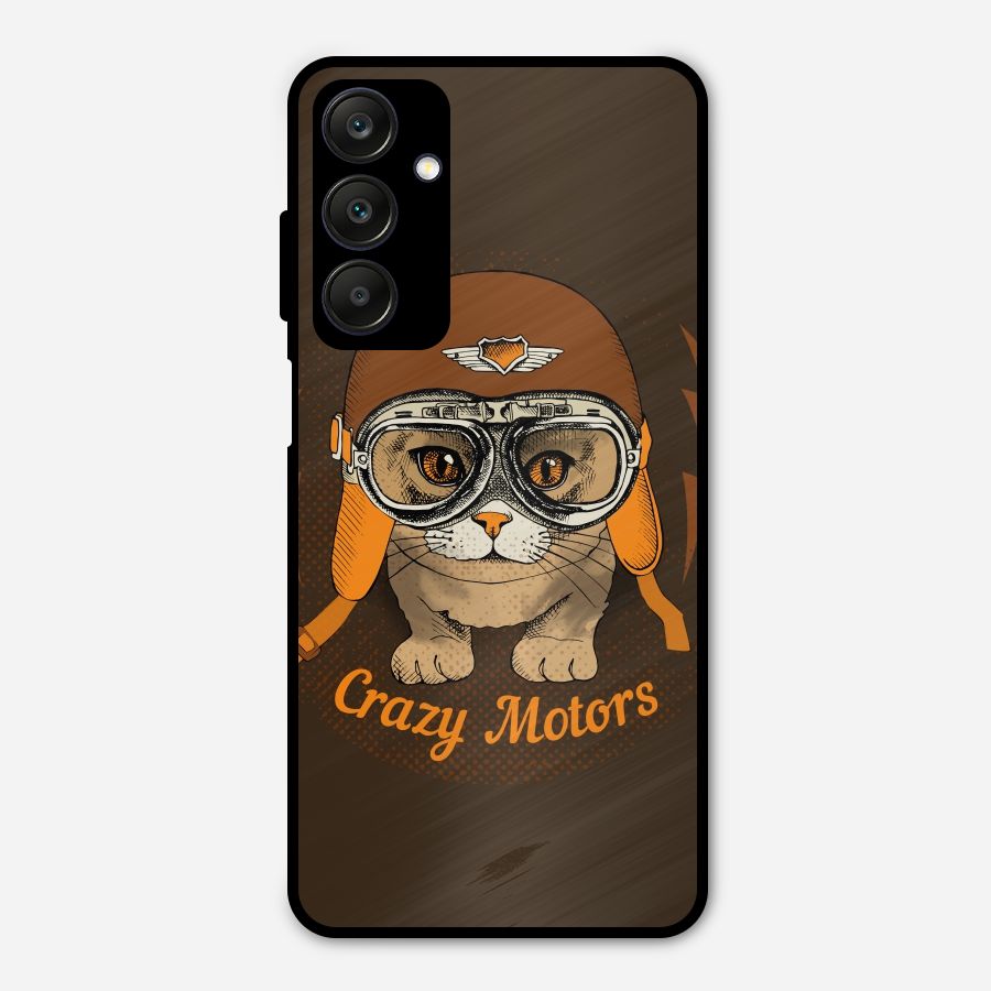 Crazy cat Metal Back Case for Galaxy A25 5G