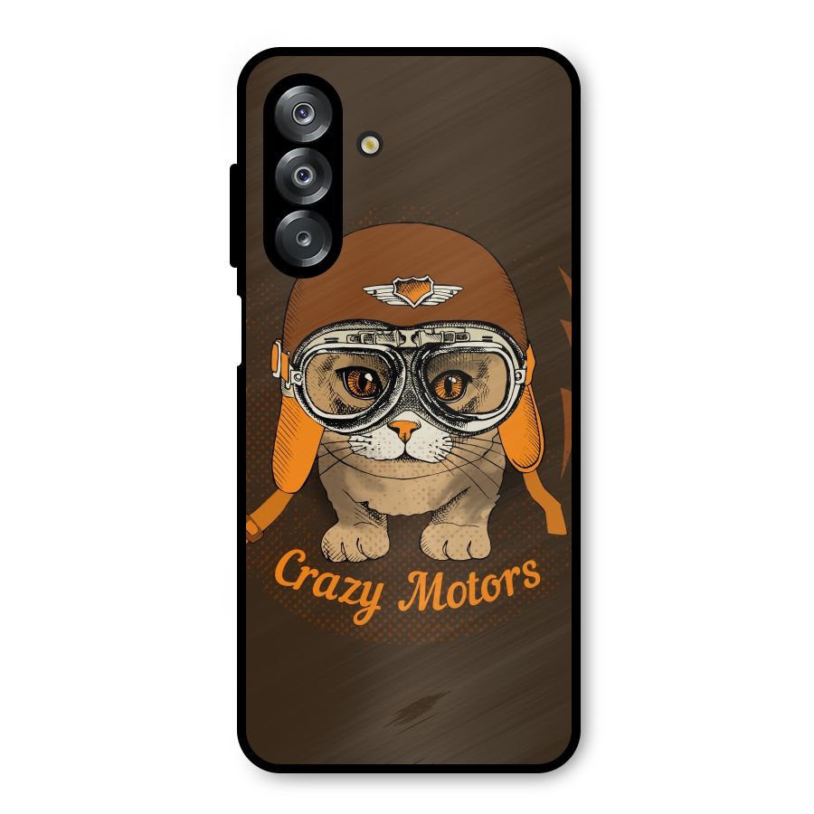 Crazy cat Metal Back Case for Galaxy A26