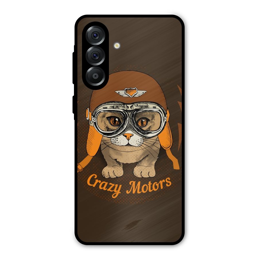 Crazy cat Metal Back Case for Galaxy A56